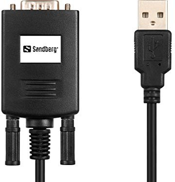 Sandberg 133-08 - Adaptador USB a Serial Link 9-Pin, Negro