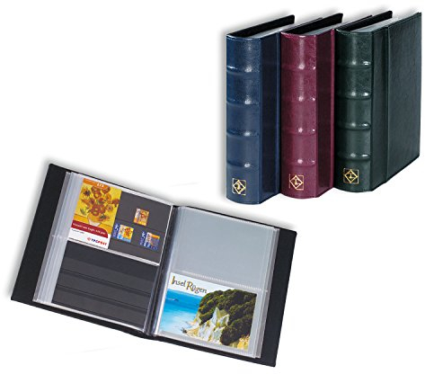 Leuchtturm 330178 Postkartenalbum CL - Sammelalbum mit 50 klarsichtigen Hüllen - grün