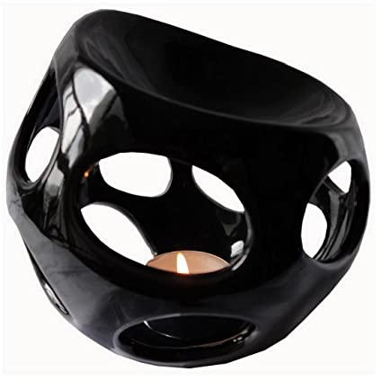 Zen'Arôme - Duftlampe Spring aus Keramik - Duftbrenner für Ätherische Öle, Duftwachs, Schmelzwürfel - Verbreitung durch Sanfte Wärme - Aromatherapie - für Dekoration & Therapie