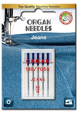 ORGAN NEEDLES # 90/14 Jeans x 5 nålar