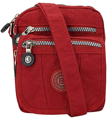 ekavale kleine Umhängetasche Damentasche aus hochwertigem wasserabwesendem Nylon Schultertasche
