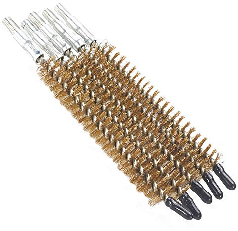 Utoolmart M6 Cepillo de limpieza de tubo de alambre de cobre 15 mm de diámetro 5 piezas