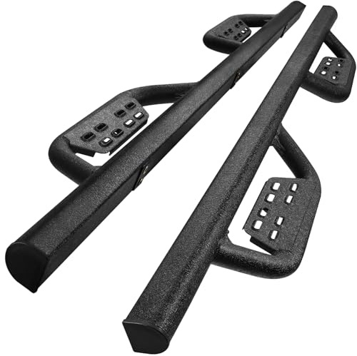 SMANOW - Estribos compatibles con Toyota FJ Cruiser SUV 2007-2014. Estribos laterales negros. Estribos de camión fabricados con acero al carbono.