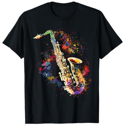 Saxofón Colorido Músico Saxofón Regalo para saxofonistas Camiseta