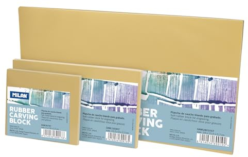 Milan Rubber Carving Block Gravurplatte Medium 15