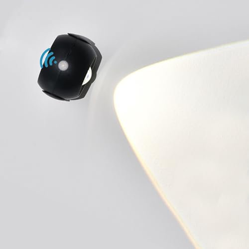 JZCDR Wandleuchte Innen mit Bewegungsmelder Leselampe USB Aufladbar Wandbeleuchtung LED Dimmbar Magnetisch Kabellose Wandlampe mit Akku für Schlafzimmer Wohnzimmer Treppenhaus