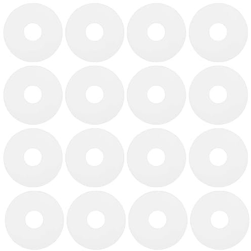 Be In Your Mind 80 Pezzi Guarnizione Piatta In Silicone Trasparente OD 19mm ID 6mm Spessore 1,5mm Guarnizione Piatta In Silicone Per Maniglie Per Porte Doccia In Vetro Portasciugamani