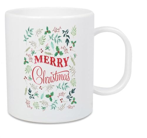 artboxONE Großer Kinderbecher Frohe Weihnachten im Grünen von Galaxy of Graphics - Typografie