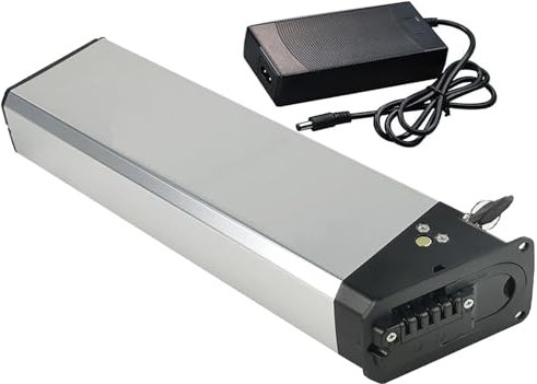 Batería De Bicicleta Eléctrica De 48 V, 52 V, 10 Ah, 15 Ah, 20 Ah, Batería De Litio De Ion De Litio De 48 V, 52 V, BMS Integrado De 48 V, 52 V para 1000 W ~ 250 W con Cargador 52V 15Ah