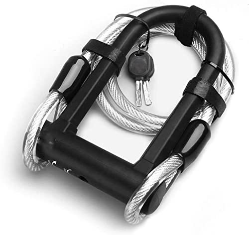 Candado en U para Bicicleta, candado antirrobo para Bicicleta de Carretera, candado para Bicicleta, Accesorios para Ciclismo, candado de Acero Resistente, Juego de candados en U para bicicle