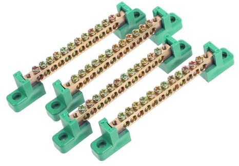 ELAYARD 4pcs Electrical Connector Blocks Terminals Terminal Block Barrier Strip Screw for Diy Circuit Kits