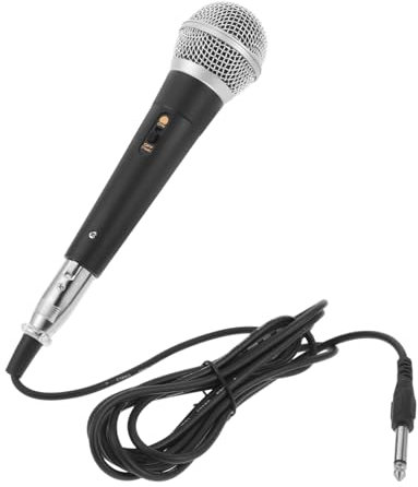 Abaodam Microfono Dinamico Mano Con Cavo Per Canto e Karaoke Alta Fedeltà Versatile Per Pubblico e Conferenze Design Pratico Per Applicazioni Multiple