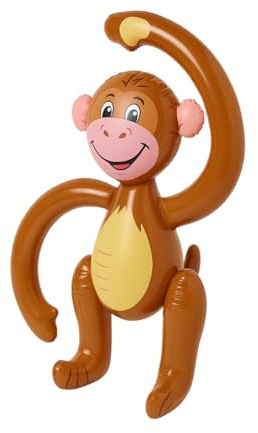 Inflatable Monkey 58cm – Blow Up Animal Toy for Jungle Safari Theme, Party Decor, Pool Accessory & Kids Fun – Great for Birthdays & Events