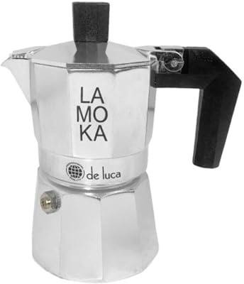 Sicignano Set 2 Caffettiere Moka in Alluminio con Manico Squadrato ? Confezione Doppia Macchine Caffè Espresso Tradizionali ? Idea Regalo, Scorta Casa e Ufficio (Mezza Tazza)