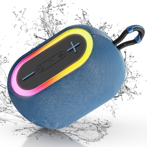 JYX Enceinte Bluetooth Puissante, 45W Haut-Parleur Portable, Bluetooth 5.4, Autonomie 30H, IPX7 Etanche, Appairage TWS,AUX,TF Carte, pour l'extérieur/La Fête/Voyage, Bleu