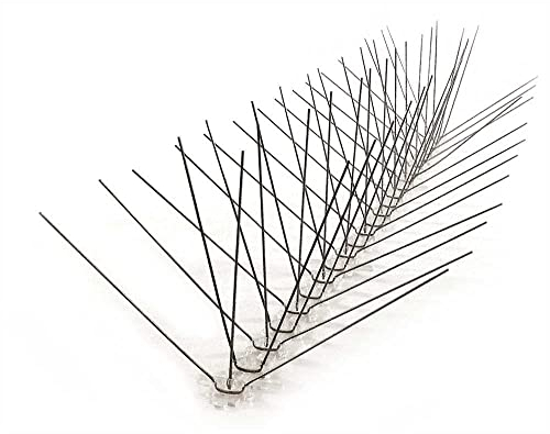 Bird-X STS-24 Vogelspikes aus Edelstahl, Normale Breite, 15,2 cm, Metall-Taubenabsperrung, 6 m breite Abdeckung