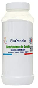 Made in France - Bicarbonate de Soude 1kg EluOecolo - Qualité alimentaire - Tous Usages - Maison/Hygiène/Cuisine - Conditionné dans un CAT