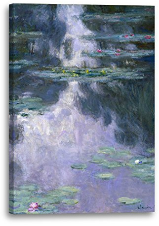 Printed Paintings Leinwand (60x80cm): Claude Monet - Seerosen