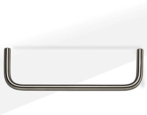 Garderobenstange Norma II 230 mm Ø 12 mm echt Edelstahl gebürstet U-Form Schrankstange von SO-TECH®