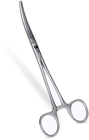 Zite Fishing Hakenlöser Angeln 18cm Gebogen | Angelzange-Hakenlöser Edelstahl Rostfrei | Angelwerkzeug Haken entfernen für Barsch, Forelle Karpfen & Mehr, Angel Zange Angel-Hakenlöser Lösezange Angeln