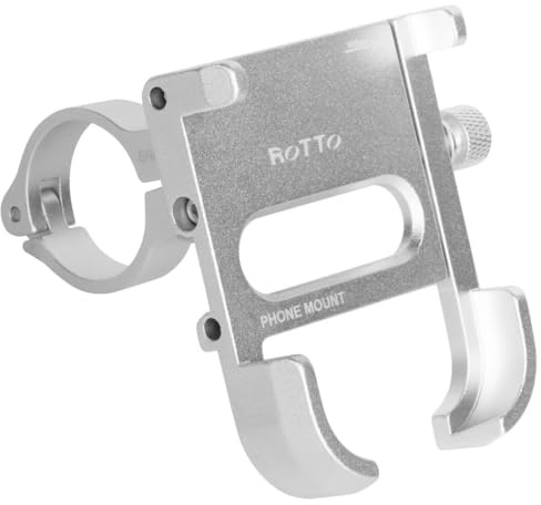 ROTTO Handyhalterung Fahrrad Telefonhalterung Aluminium mit 360 ° Drehung