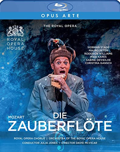 Mozart : La Flûte enchantée. Stagg, Peter, Williams, Kares, Devieilhe, Gansch, Jones, McVicar.