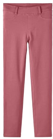 NAME IT Dam Nkfjavi Solid SWE Unb N Noos leggings, mulleträ, 140