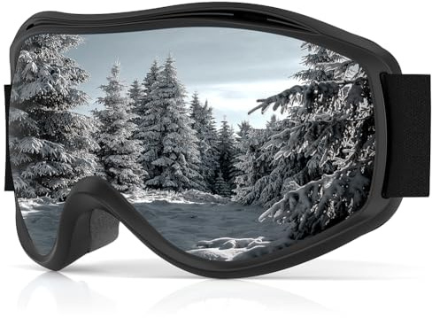 Occffy Gafas de Esquí Máscara Gafas Snowboard Antivaho OTG Gafas de Nieve para Hombre Mujer Protección UV Compatible con Casco Ski Goggles para Esquí, Ciclismo, Snowboard