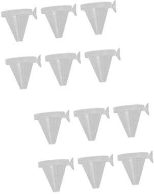 Housoutil 2sets Feeder Für Aquarium Cup Design Rot Kunststoff Fischfutter Feeder Für Aquarien 20 Stücke * 2