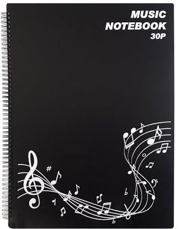 keepdrum MA30 Notenmappe für Orchester-Pult Ordner Zeichenmappe mit 30 Seiten DIN A3