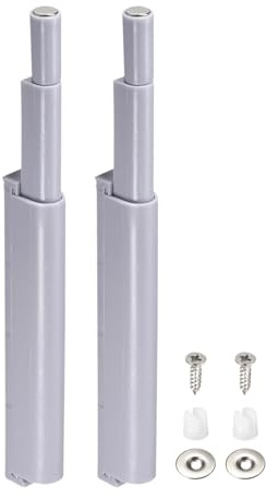 DTGN 86x10mm(L*B) Magnetverschluss Schrank, 2 Stück Magnet Schranktür, Schrankmagnete, Magnetischer Druckverschluss für Küchenschrank, Schublade, Möbel, Kunststoff, Grau