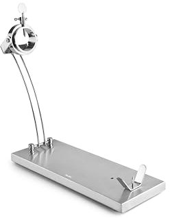 IBILI - Folding Ham Holder + Gourmet Cut Rotary, Stainless Steel, 49 x 16 cm