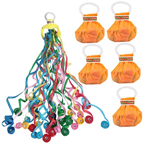 MAGICLULU 6piezas Lanzar Serpentinas Mano De Papel Coloridas Accesorios De Fiesta Para Celebraciones y De Serpentinas Para Decoración De Eventos