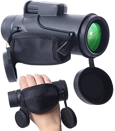 Télescope monoculaire 12x42 avec dragonne pour Adultes et Enfants, Objectif FMC Haute Puissance, étanche, Prisme BAK4, monoculaire Transparent pour l'observation des Oiseaux, la Chasse, la randonnée