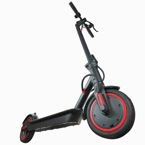 ESTVELO 8,5'' Luftreifen E-Scooter mit APP, Doppelbremsen Und Kinetische EnergierüCkgewinnungssystem, Bis Zu 30km Reichweite & 120Kg Traglast, mit StraßEnzulassung (374.4Wh-30KM Range)