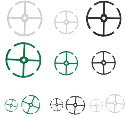 Monstera Support de tige – Supports de croissance verticaux | PP avec options noires et vertes transparentes, 4 clips de tige de , support pothos philodendron support intérieur extérieur balcon
