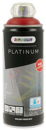 DUPLI-COLOR PLATINUM RAL 3003 rubinrot seidenmatt 400 ml - Sprühfarbe | Premium Lack-Qualität mit exzellenter Deckkraft, UV-beständig, schnelltrocknend, für Holz, Metall, Stein, Glas & Kunststoff