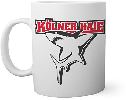 Ice Hockey Team Kolner Haie Eishockey Weißer Becher Mug 330ml