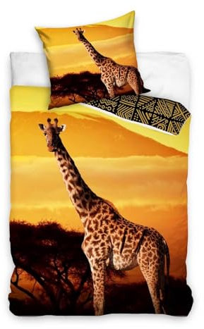 Carbotex Giraffe Bettwäsche 135x200 cm + 80x80 cm