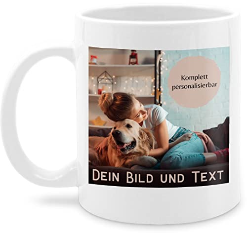Tasse Tassen 325ml - eigenem - Foto Bild Geschenk I Dein Bild und Text - 325 ml - Weiß - fototasse customized mug with photo selbst drucken logo kaffeebecher bildtasse freundschaftstasse