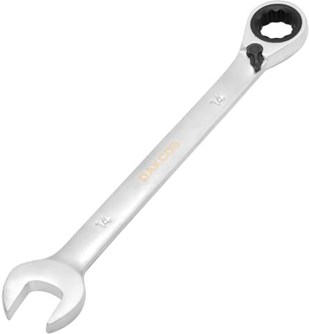 DAKCOS Llave Combinada con Carraca Trinquete Reversible de 14mm