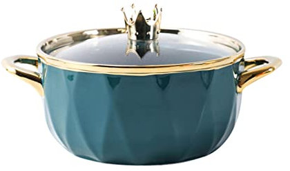 Keramische Ramenschalen, Porzellanschalen for Suppe, Suppentassenschalen, 900 ml, europäische Luxus-Ramenschale aus Phnom Penh-Keramik, einfarbige Suppenschüssel mit Deckel, Instant-Nudelschüssel, Grü