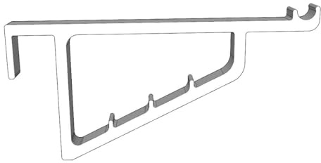 Design Stabiler Fensterhaken für Deko - für Fensterdicke 14-16mm - Dekohaken mit Distanzhalter, Farbe:Weiß, Anzahl:2 Stück