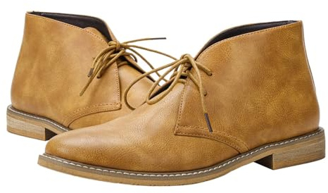 Générique Bottes en Cuir pour Hommes Chaussures Traditionnelles Classiques en détresse