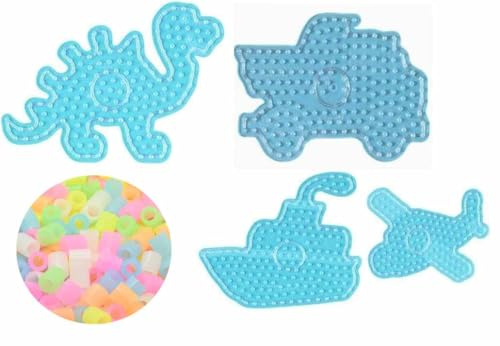 Hama MAXI Stiftplatten Set 32 - für Hama MAXI Bügelperlen + Bonus 20 HPT Leuchtperlen (Leuchten im Dunkeln)