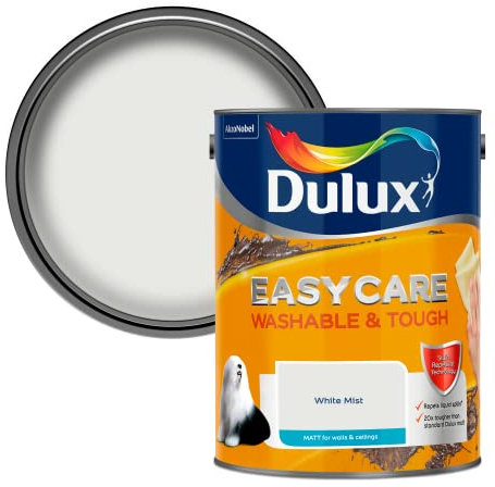 Dulux Easycare Washable & Tough Matt Emulsion Paint - White Mist - 5L