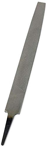 Carkio - Lima plana de 20,3 cm, apta para bordes de metal, acabado de esquina de mesa de sofá, piel desigual, molienda parcial, bricolaje hecho a mano