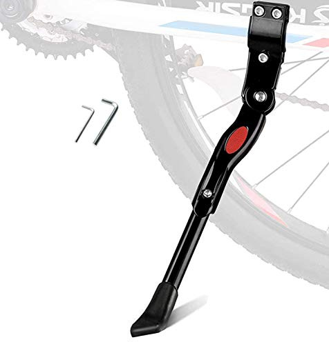 YJZQ Universal Bike Stand Bicycle Kickstand Adjustable Rear Side MTB Bicycle Stand for Mountain Bike, Off Road Bike, Folding Bike, City Bike, Kids' Bike 20 - 28
