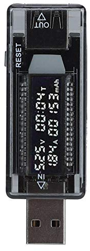 Elprico KWS-V21 USB-Leistungstester, 3,3 A 3,5-20 V USB-Tester Voltmeter Amperemeter Leistungs-/Kapazitäts-/mobiles Leistungstestwerkzeug für Wandladegeräte