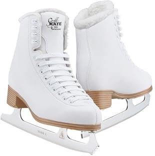 Jackson Classic Womens/Girls Figure Ice Skates, Medium Width, Fleece Womens Size 8